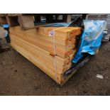 PACK OF UNTREATED PANEL END TIMBERS 70MM X 50MM X 1.6M LENGTH APPROX.