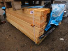 PACK OF UNTREATED PANEL END TIMBERS 70MM X 50MM X 1.6M LENGTH APPROX.