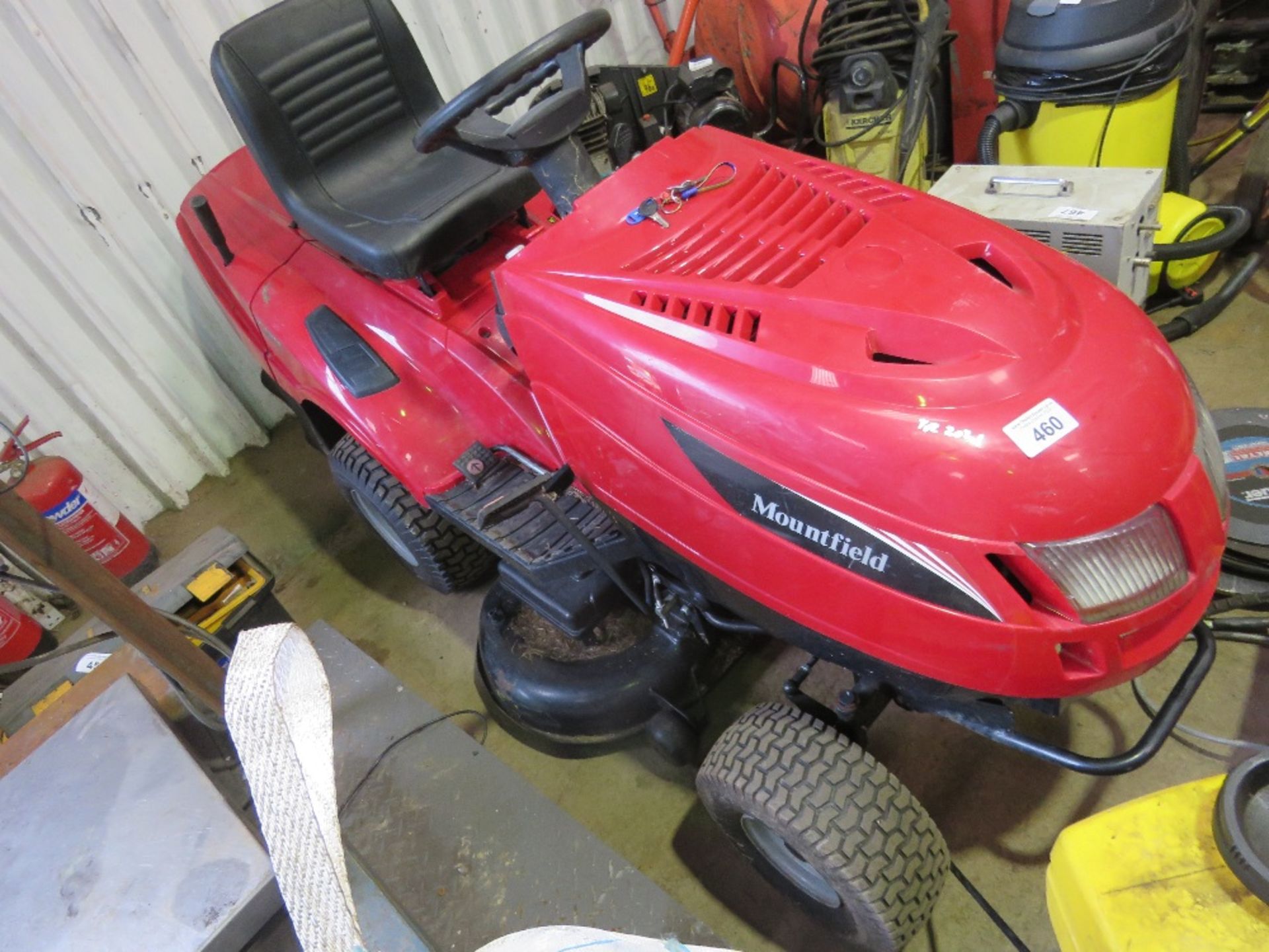 MOUNTFIELD T40H HYDRO DRIVE RIDE ON MOWER WITH REAR COLLECTOR. YEAR 2021. WHEN TESTED WAS SEEN TO DR