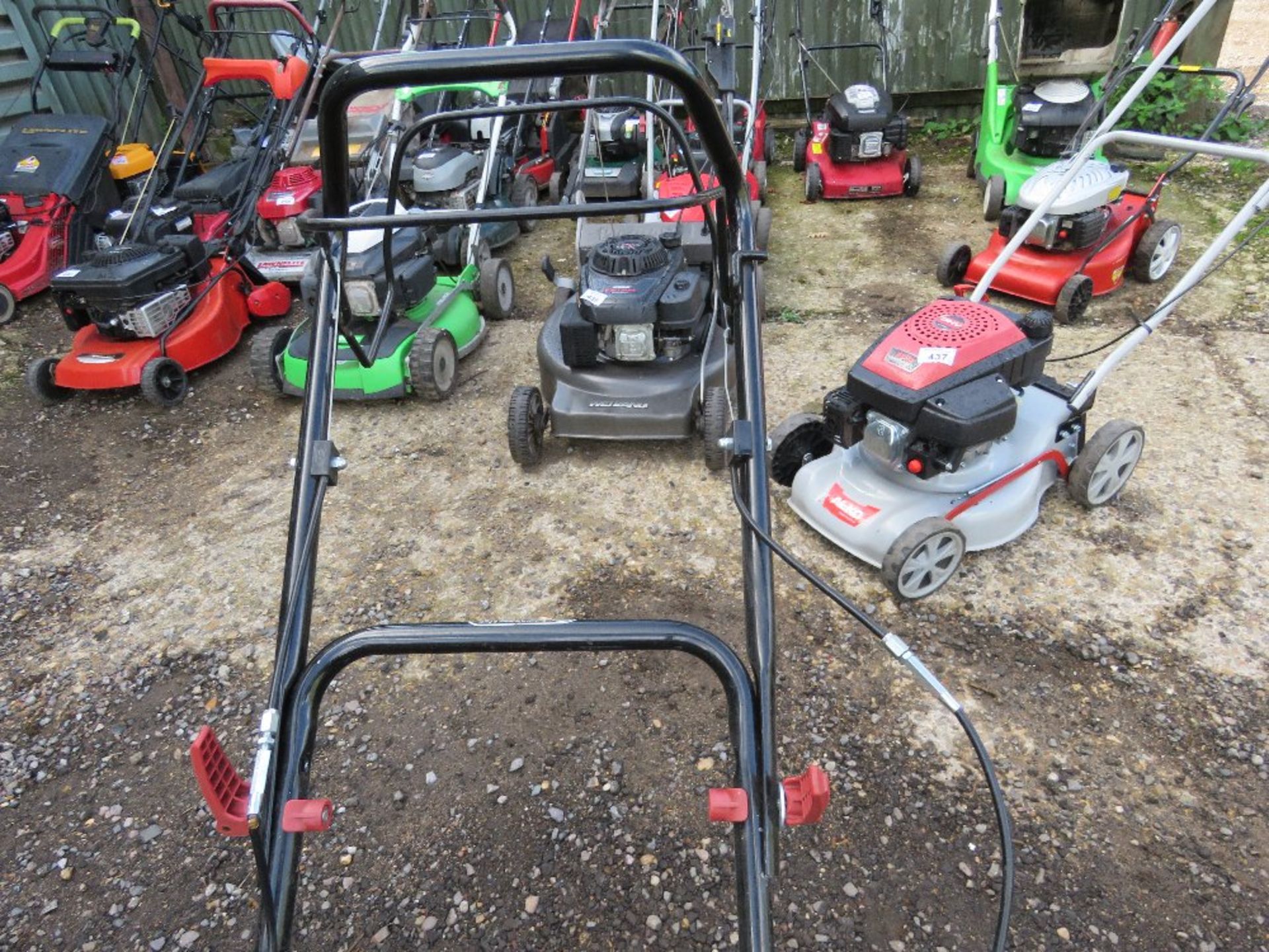 SOVEREIGN PETROL ENGINED ROTARY LAWNMOWER. NO COLLECTOR. THIS LOT IS SOLD UNDER THE AUCTIONEERS - Image 3 of 4