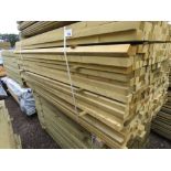 LARGE PACK OF MIXED SIZE ANGLE CUT RAILS @ 1.83M LENGTH APPROX.