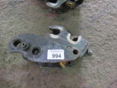 RHINOX MANUAL EXCAVATOR QUICK HITCH, UNTESTED ON 30MM PINS APPROX. THIS LOT IS SOLD UNDER THE AU