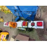 WORK LIGHT, BEACON AND TRAILER BOARD. THIS LOT IS SOLD UNDER THE AUCTIONEERS MARGIN SCHEME, THERE