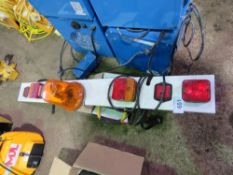 WORK LIGHT, BEACON AND TRAILER BOARD. THIS LOT IS SOLD UNDER THE AUCTIONEERS MARGIN SCHEME, THERE