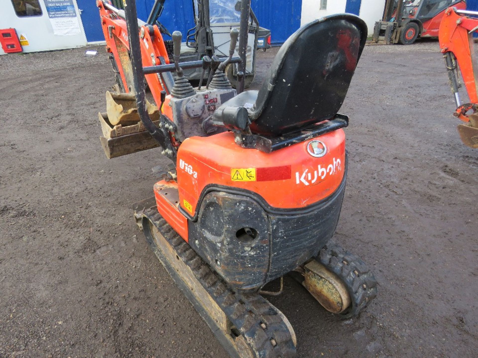 KUBOTA U10-3 MICRO EXCAVATOR WITH 3NO BUCKETS. 2503 REC HOURS. YEAR 2016 BUILD. SN:25787. DIRECT FRO - Image 7 of 10