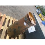 LARGE SIZED METAL CHURN / PLANTER WITH LID.