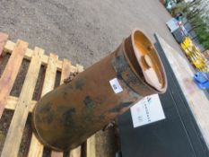 LARGE SIZED METAL CHURN / PLANTER WITH LID.