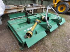 MAJOR 9FT TRACTOR MOUNTED TOPPER MOWER, YEAR 2014. MODEL 9FTGDX SN:HR12370. SOURCED FROM A LARGE E