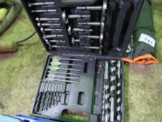 DRILL BIT SET SOURCED FROM LARGE CONSTRUCTION COMPANY LIQUIDATION.