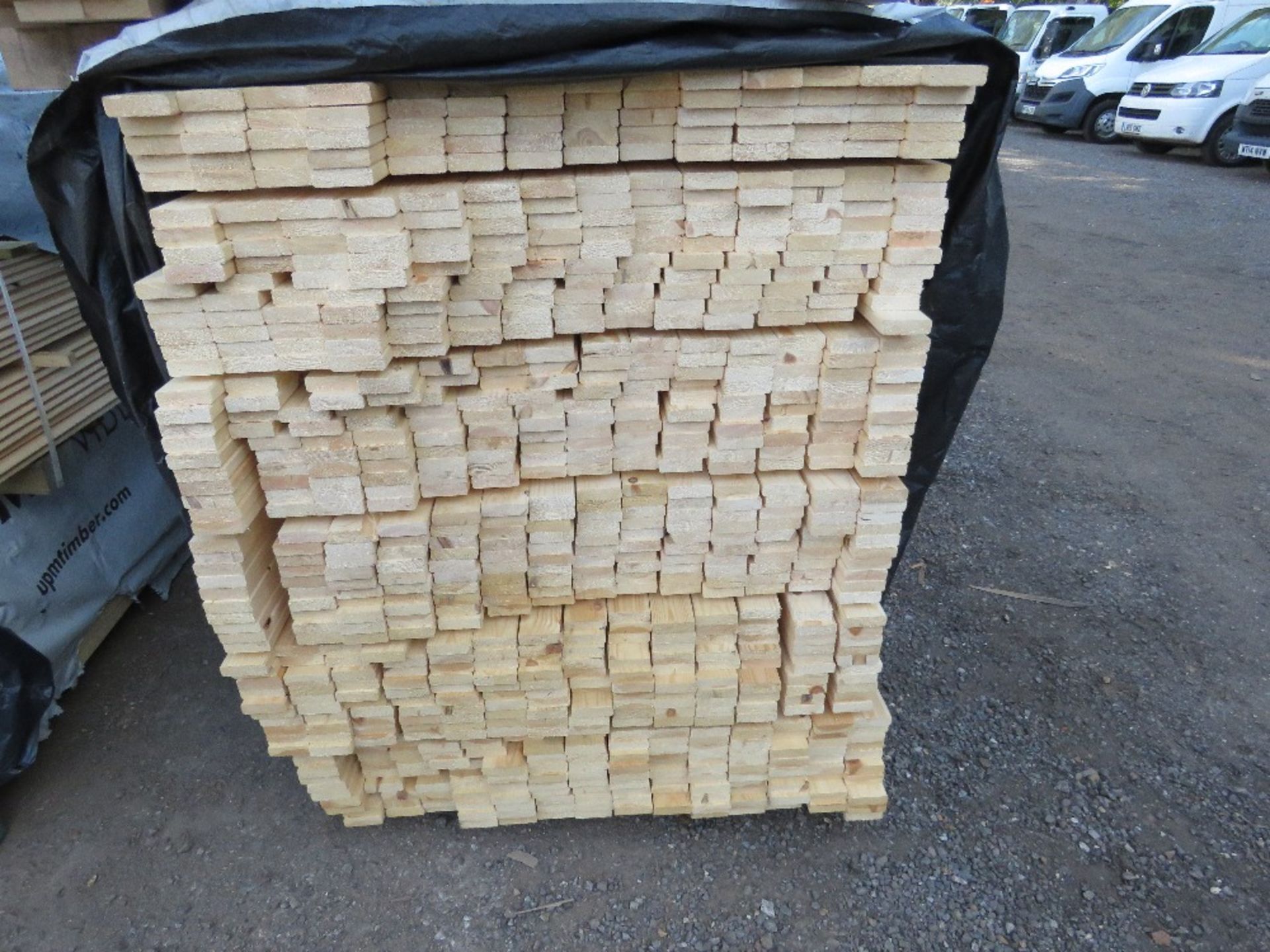 EXTRA LARGE PACK OF UNTREATED TIMBER SLATS 1.83M X 70MM X 20MM APPROX. - Image 2 of 3