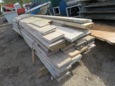 LARGE PACK OF ASSORTED LENGTH SCAFFOLD BOARDS. THIS LOT IS SOLD UNDER THE AUCTIONEERS MARGIN SCHE