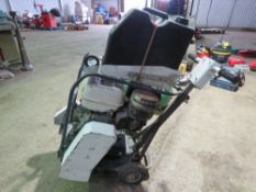 PETROL ENGINED FLOOR SAW WITH WATER TANK. THIS LOT IS SOLD UNDER THE AUCTIONEERS MARGIN SCHEME, T