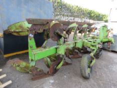 DOWDESWELL 4 FURROW REVERSIBLE PLOUGH WITH A BOX OF SPARES, DIRECT FROM SMALL HOLDING. THIS LOT