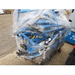 WHEELED TROLLEY CONTAINING APPROXIMATELY 10NO ASSORTED PIPE VICES/BENDERS AS SHOWN. DIRECT FROM COM