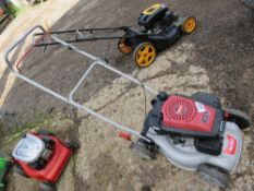 ALKO PETROL ENGINED ROTARY LAWNMOWER. NO COLLECTOR. THIS LOT IS SOLD UNDER THE AUCTIONEERS MARGI