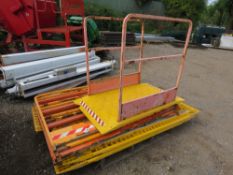 GRP CROSSING RAMPS PLUS SAFETY GUARD RAILS. THIS LOT IS SOLD UNDER THE AUCTIONEERS MARGIN SCHEME,