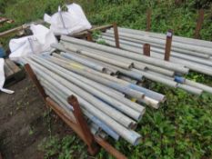 STILLAGE CONTAINING SCAFFOLDING TUBES 3-6FT LENGTH APPROX. 100 NO. IN TOTAL APPROX. SOURCED FROM CO