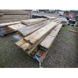 2 NO. BUNDLES OF MIXED LENGTH SCAFFOLD BOARDS, 4-11FT LENGTH. SOURCED FROM COMPANY LIQUIDATION.