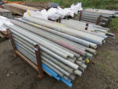 STILLAGE CONTAINING SCAFFOLDING TUBES 5-6FT LENGTH APPROX. 150 NO. IN TOTAL APPROX. SOURCED FROM CO