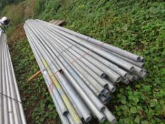 BUNDLE OF SCAFFOLDING TUBES 18-21FT LENGTH APPROX. 50 NO. IN TOTAL APPROX. (45 NO. AT 21FT, 5 AT 18F