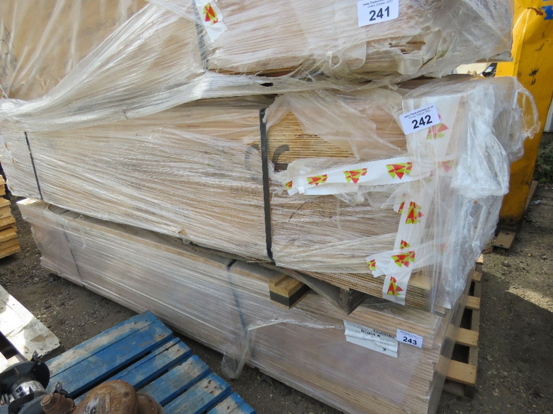 BUNDLE OF 34NO SHEETS OF 12MM PLYWOOD, DIRECT FROM SITE CLEARANCE. THIS LOT IS SOLD UNDER THE AUC