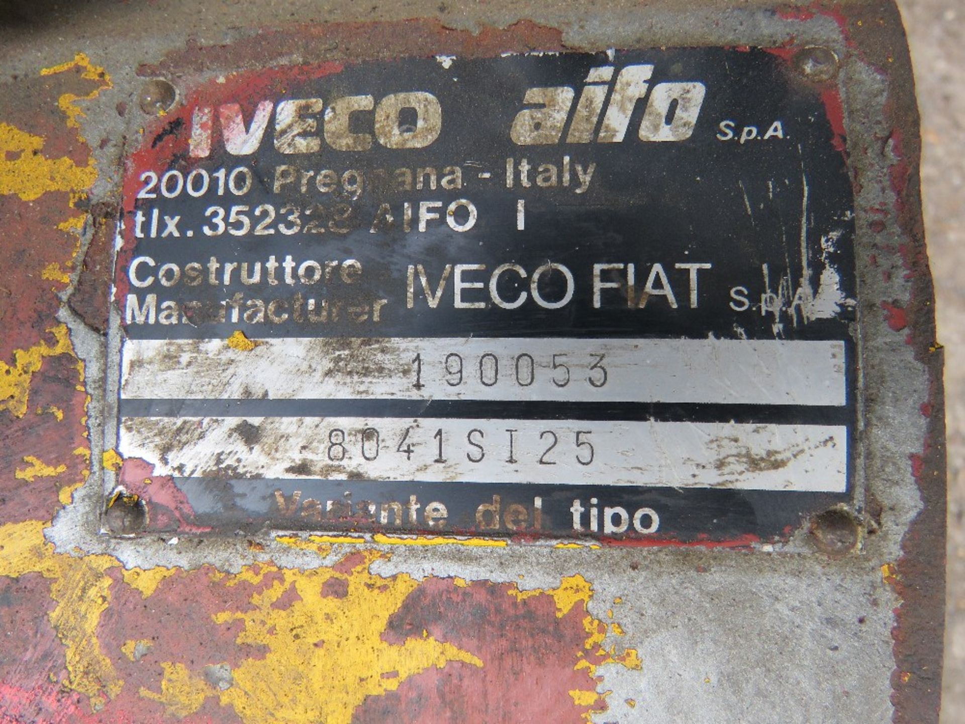 IVECO/FIAT WATER COOLED ENGINE TYPE 8041S125. RUNNING WHEN REMOVED AS PART OF LOW EMMISSION PILING - Image 7 of 7