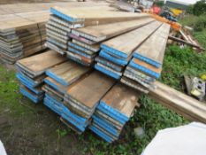 2 NO. BUNDLES OF SCAFFOLD BOARDS, 64 NO. IN TOTAL, 13FT LENGTH. (MAJORITY 2020-21 YEAR). SOURCED FR