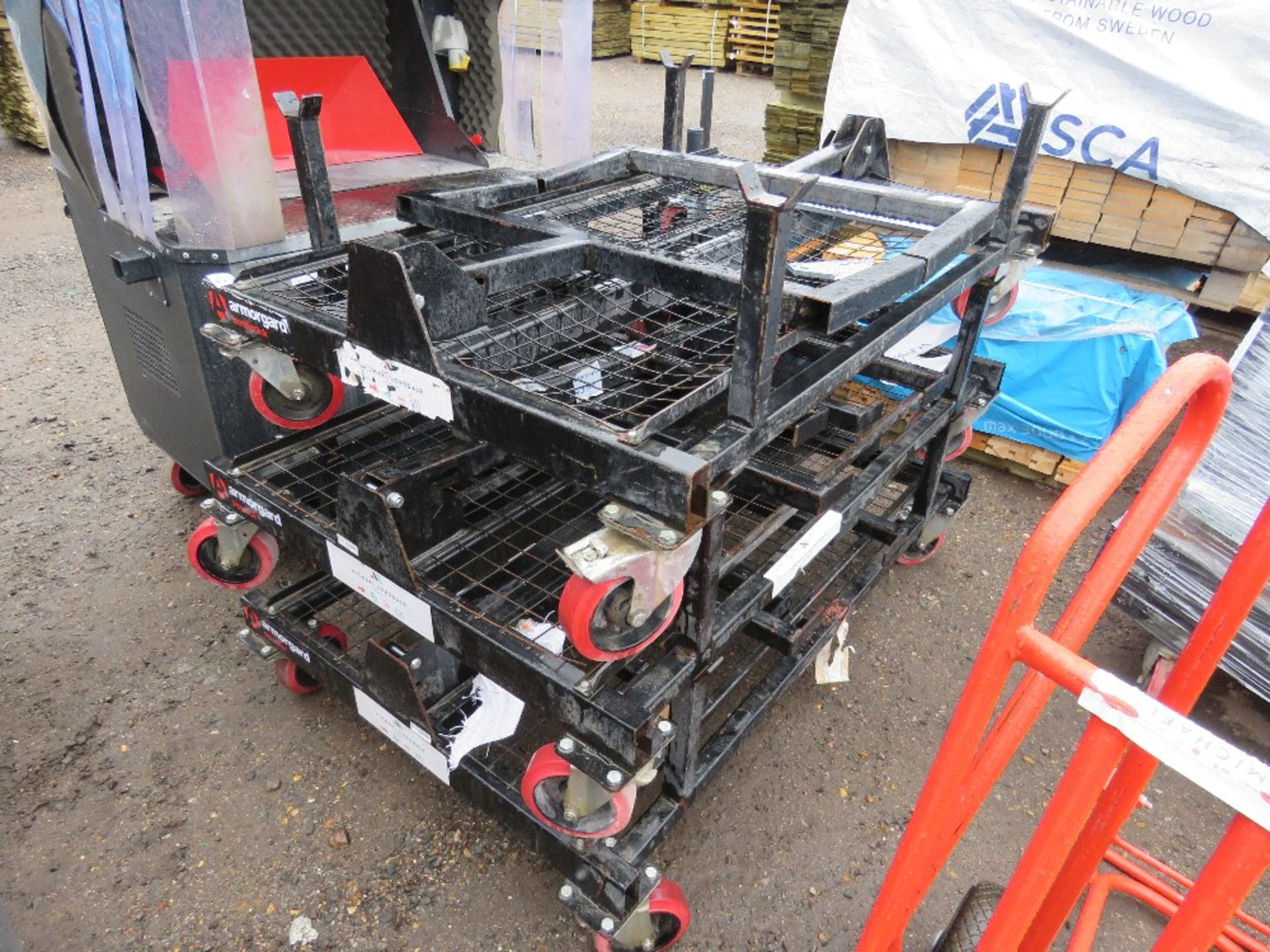 3 X ARMORGARD BUNDLE RACK TROLLEYS. SOURCED FROM LARGE CONSTRUCTION COMPANY LIQUIDATION. - Image 2 of 4