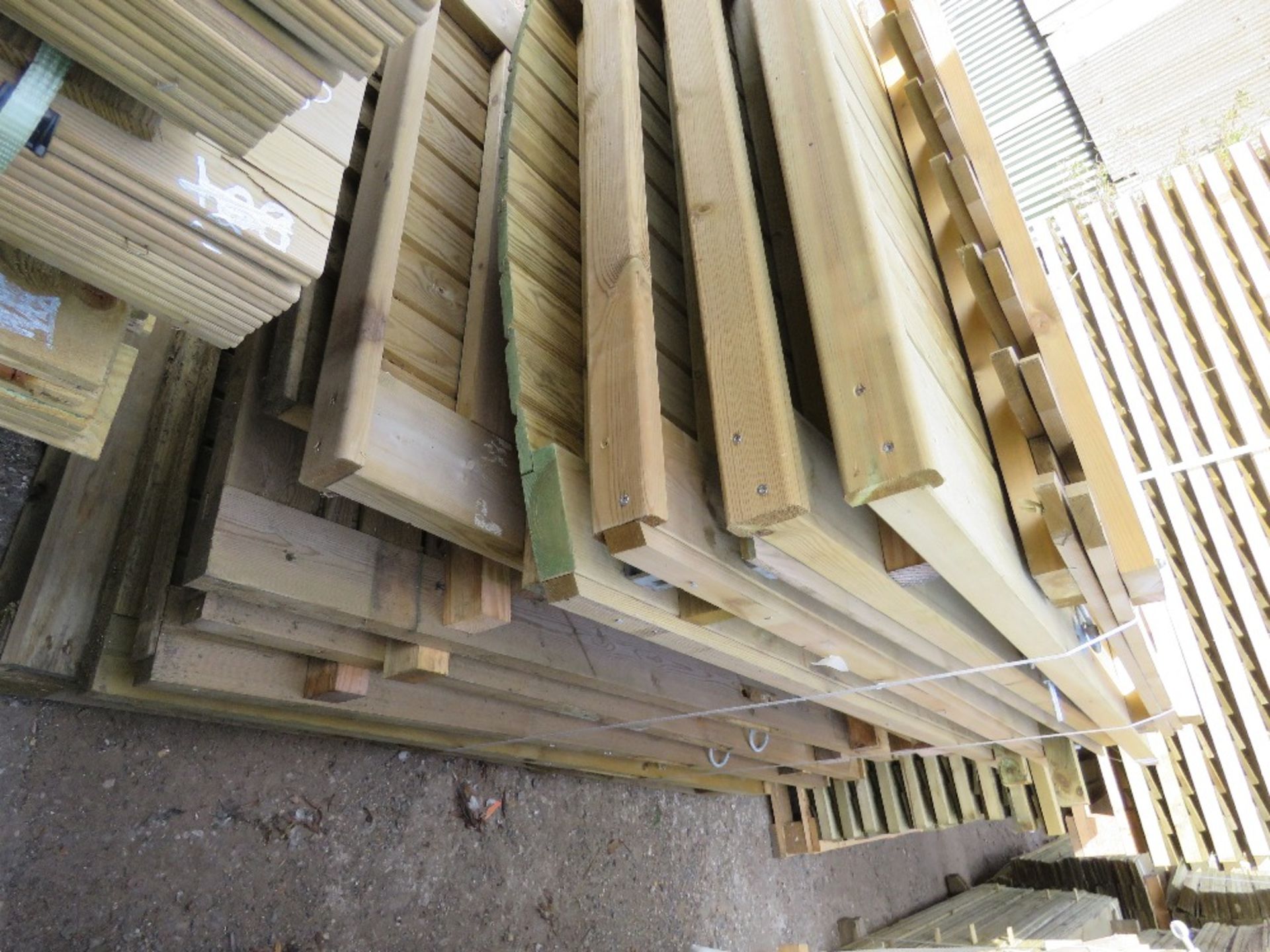 STACK OF 12NO ASSORTED WOODEN GARDEN GATES. - Image 2 of 6
