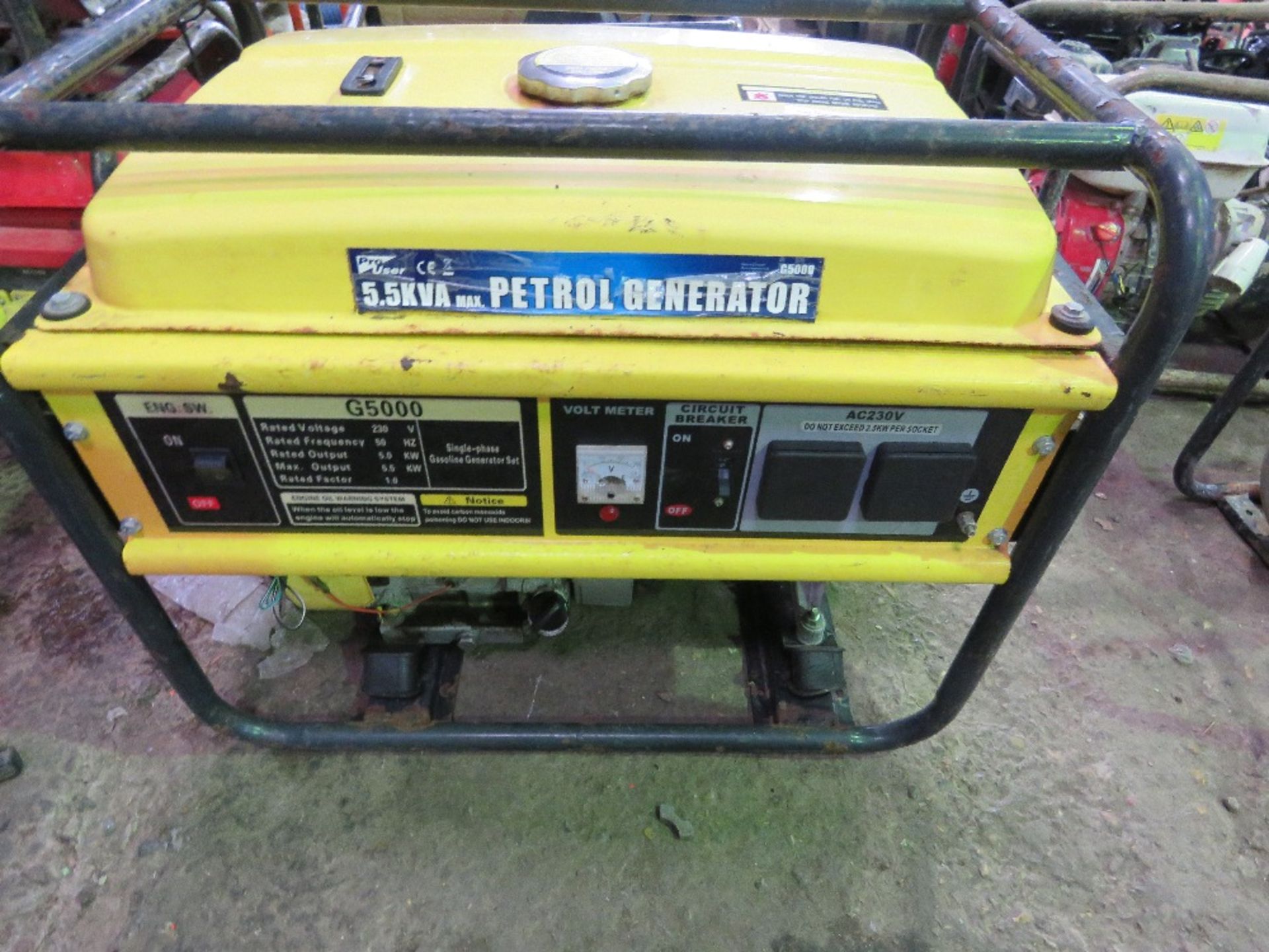 5.5 KVA PETROL GENERATOR - Image 2 of 4