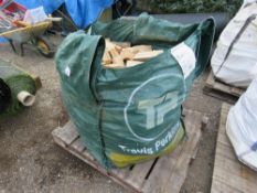 BULK BAG OF HARDWOOD FIREWOOD LOGS, BELIVED TO CONTAIN ASH AND ELM. THIS LOT IS SOLD UNDER THE A