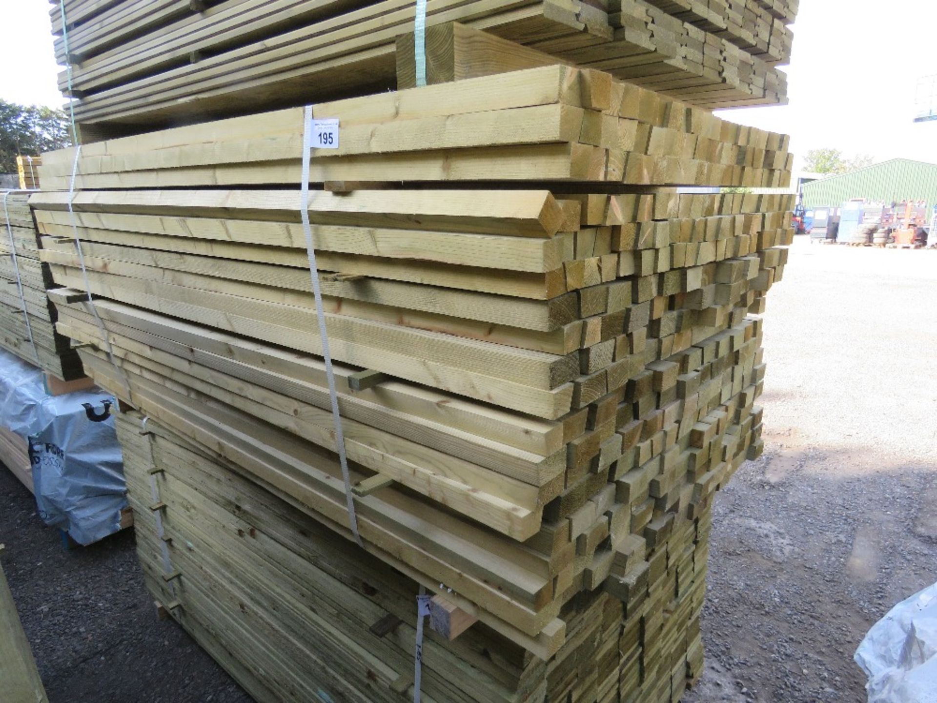 PACK OF TREATED SHIPLAP FENCE PANEL EDGE STRIPS 1.7M LENGTH APPROX. - Image 4 of 6