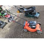 SOVEREIGN PETROL ENGINED ROTARY LAWNMOWER. NO COLLECTOR. THIS LOT IS SOLD UNDER THE AUCTIONEERS