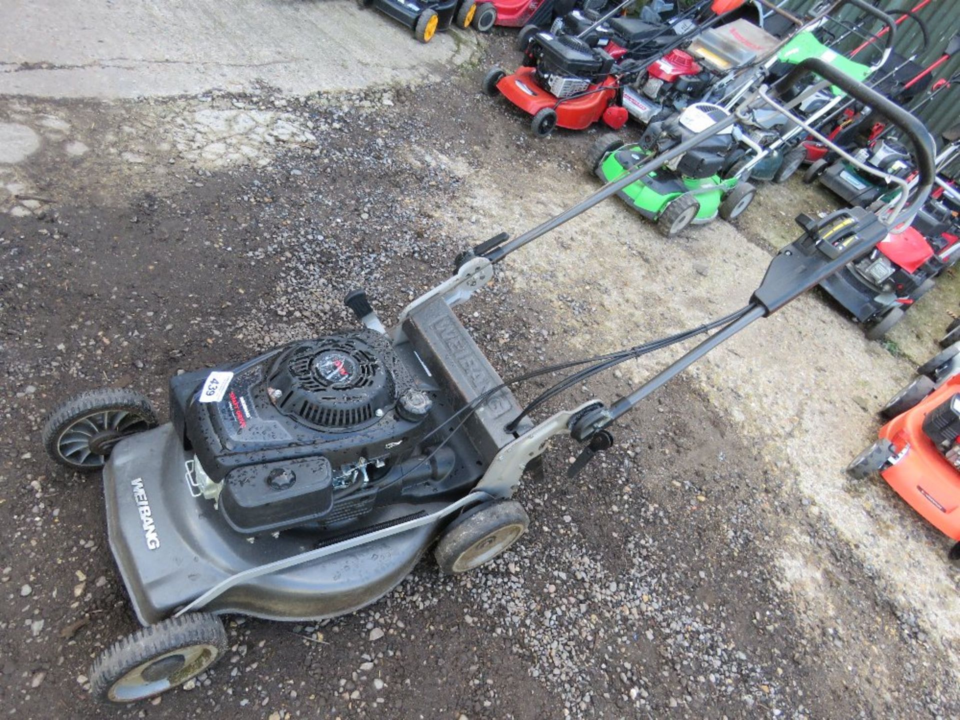 WEIBANG SHAFT DRIVE PROFESSIONAL PETROL ENGINED ROTARY LAWNMOWER. NO COLLECTOR. THIS LOT IS SOLD - Image 2 of 3