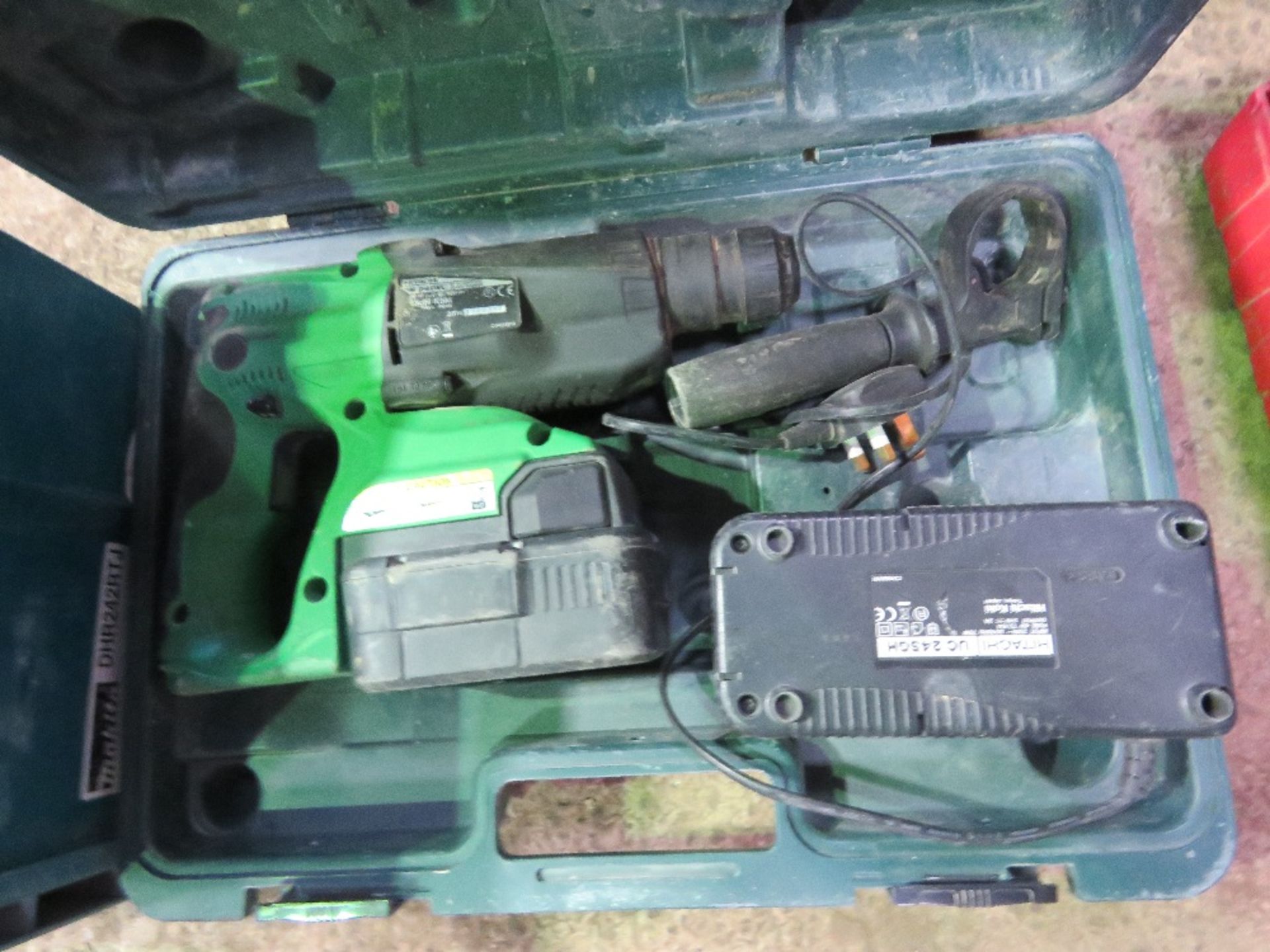 HITACHI 24V BATTERY DRILL SOURCED FROM LARGE CONSTRUCTION COMPANY LIQUIDATION.