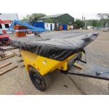 GLASDON TURBOCAST 1000 WHEEL DRIVEN TOWED SALT SPREADER, 430LITRE CAPACITY.