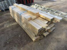 PACK OF 38NO PIECES OF CONSTRUCTION TIMBERS 1.9-2.4M LENGTH APPROX . THIS LOT IS SOLD UNDER THE A