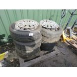 2 X SETS OF VOLKSWAGEN GOLF AND POLO WHEELS, GOLF15" AND POLO 14". THIS LOT IS SOLD UNDER THE AUC
