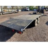 HEAVY DUTY TWIN AXLED PLANT TRAILER 16FT X 7FT6" BED