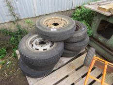 7NO ASSORTED WHEELS AND TYRES. THIS LOT IS SOLD UNDER THE AUCTIONEERS MARGIN SCHEME, THEREFORE NO