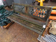 GARDEN BENCH. THIS LOT IS SOLD UNDER THE AUCTIONEERS MARGIN SCHEME, THEREFORE NO VAT WILL BE CHAR