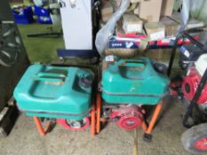 2X PETROL WATER PUMPS- INCOMPLETE. THIS LOT IS SOLD UNDER THE AUCTIONEERS MARGIN SCHEME, THEREFO