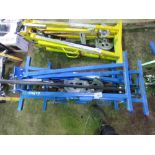 3X PIPE BENDING STANDS WITH 6 NUMBER FORMS SOURCED FROM LARGE CONSTRUCTION COMPANY LIQUIDATION.