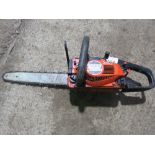 SMALL SIZED ECHO PETROL ENGINED CHAINSAW. THIS LOT IS SOLD UNDER THE AUCTIONEERS MARGIN SCHEME, T