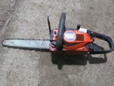 SMALL SIZED ECHO PETROL ENGINED CHAINSAW. THIS LOT IS SOLD UNDER THE AUCTIONEERS MARGIN SCHEME, T