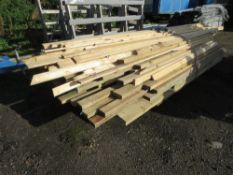 LARGE PACK OF ASSORTED CONSTRUCTION TIMBERS, PRE-USED, 10-14FT LENGTH APROX. THIS LOT IS SOLD UN