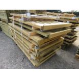 STACK OF 10NO ASSORTED WOODEN GARDEN GATES.