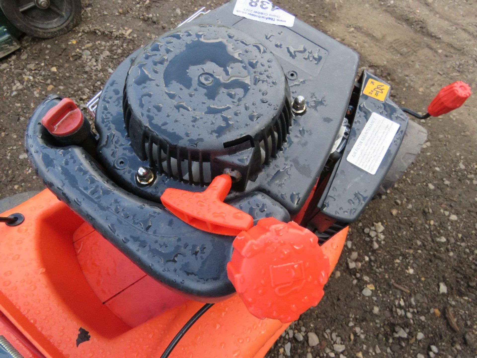 SOVEREIGN PETROL ENGINED ROTARY LAWNMOWER. NO COLLECTOR. THIS LOT IS SOLD UNDER THE AUCTIONEERS - Image 4 of 4