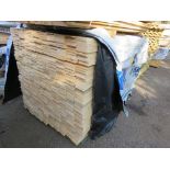 EXTRA LARGE PACK OF UNTREATED HIT AND MISS FENCE CLADDING TIMBER BOARDS. 1.74M LENGTH X 100MM WIDTH