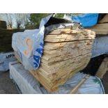 PACK OF UNTREATED SHIPLAP TIMBER CLADDING BOARDS @ 1.73M LENGTH APPROX.